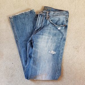 Distressed jeans